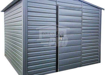 Schowek - Domek ogrodowy 3x3m - drzwi - antracyt - dach dwuspadowy  GP429