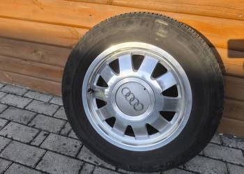 Sprzedam oryginalne felgi aluminiowe Audi 15" wraz z oponami letnimi