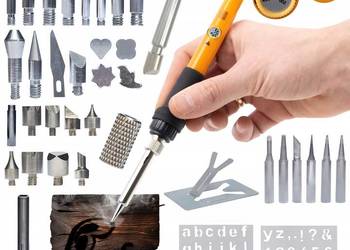 Lutownica Precyzyjna 8w1 z Potencjometrem – 60W, 6 Grotów | do Wypalania D…