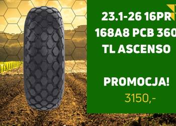 NOWE OPONY ASCENSO 23.1-26 16PR 168A8 PCB 360 TL opona Ascen