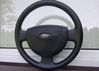 Ford Fiesta MK5 MK6 kierownica skórzana skóra Airbag