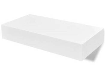 Półki wiszące z szufladami, 2 szt., białe, 48 cm(276001)
