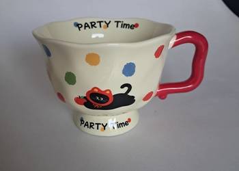 nowa filiżanka ceramiczna pojemność 300 ml szer. razem z uchem 15 cm, wys.
