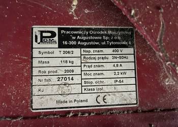Przenośnik ślimakowy do zboża żmijka