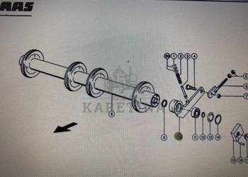 Ramię Nośne Do Claas Mega 370-360 Nr kat. 000 540 062 1 Nr kat. 000 540 06…
