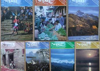 Nepal Traveller magazyn turystyczny w j. angielskim 7 szt. z 1986~1989 Nepal Traveller magazyn turystyczny w j. angielskim 7 szt. z 1986~1989