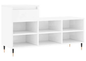 Szafka na buty wysoki połysk biała 102x36x60 cm WM-831358