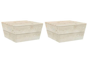Stoliki ogrodowe 2 szt. 60x60x30 cm impregnowany świerk WM-315635