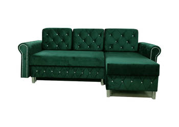 RATY narożnik 2 pojemniki rogówka Chesterfield sofa łóżko