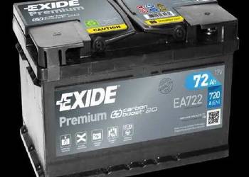 Akumulator 72Ah 720A Exide Premium  EA722 PRAWY PLUS