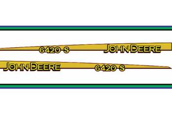 Naklejki na maskę Traktor Ciagnik John Deere 6420S Nalepki naklejki