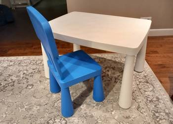 Stolik Mammut + krzesełko IKEA