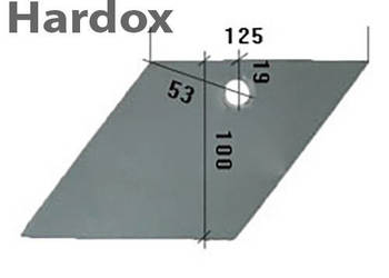 Lemiesz przedpłużka HARDOX 7422001/L części do pługa VENTZKI