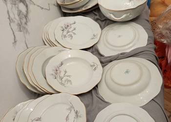 Piękny serwis porcelanowy Bohemia