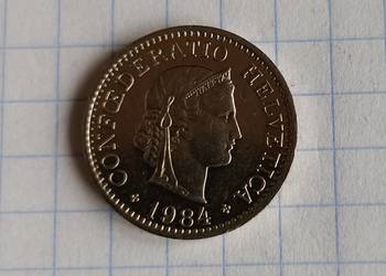 10 RAPPÓW ( 10 CENTYMÓW ) 1984 ROK - SZWAJCARIA