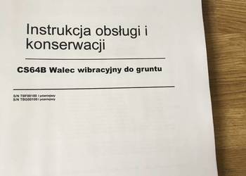 dtr instrukcja obsługi walec Caterpillar CS64B i inne