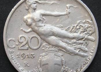 Włochy	20 centesimi	1913
