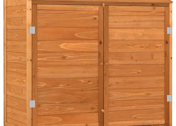 Szopa ogrodowa brązowa 102x52x112 cm lite drewno jodłowe WM-152185
