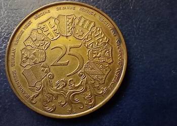 Stare monety 25 frank 1980 Belgia
