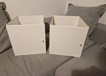 Wkład biały z drzwiami ikea kallax