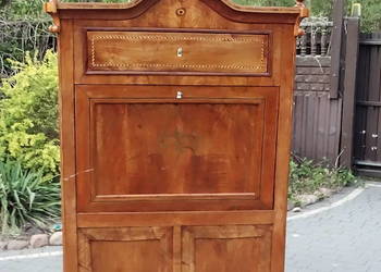 Wyjątkowy Sekretarz Biedermeier XIX w. – Sygnowany, 3 Klucze