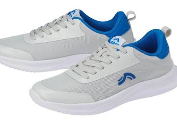 CRIVIT Męskie buty sportowe, z oddychającą siateczką, biała podeszwa, 42