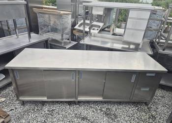 Stół Gastronomiczny Drzwi Suwane Szuflady 240/70/85 NOWY