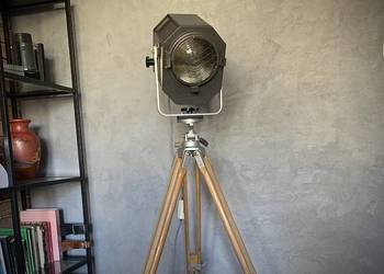 Lampa teatralna podłogowa PRL lata 70-80 Loft Vintage