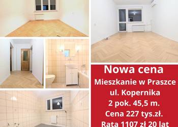 NOWA CENA. Mieszkanie 2 pokoje 45m + garaż murowany