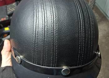 Sprzedam kask motocyklowy skórzany orzeszek