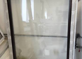 OKNO PCV - 115,0 x 141,5   CIEMNY DĄB DWUSTRONNY
