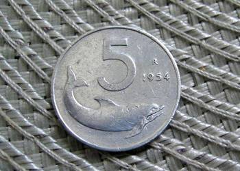 Włochy 5 Lirów 1954r