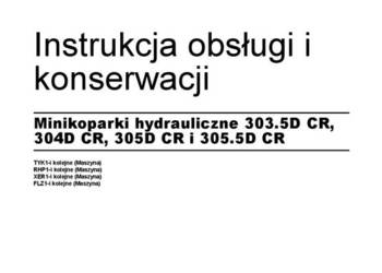 CATERILLAR 303,5 D CR  305D CR gąsienica DTR  Instrukcja obsługi