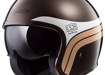 Kask motocyklowy LS2 Spitfire Brązowy S