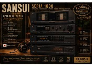 Sansui System 1000 – B-1000 / C-1000 / T-1000 / CD-V1000 | Kompletny zestaw