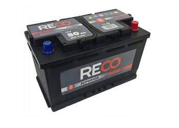 Akumulator RECO 12V 80Ah 800A AGM