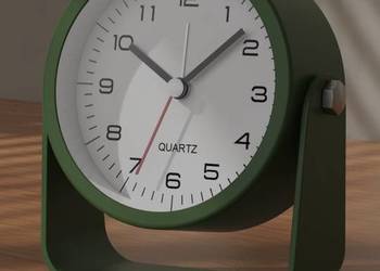 Sprzedam nowy Zegar Biurkowy / Budzik Retro w Kolorze Butelkowej Zieleni