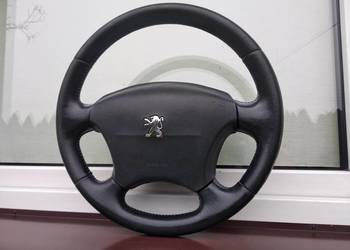 Peugeot 406 LIFT FL kierownica skórzana skóra Airbag