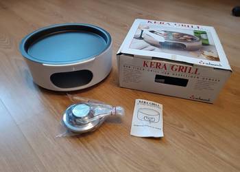Duży grill ceramiczny na stół z teflonową wkładką. Okrągły. NOWY!!!