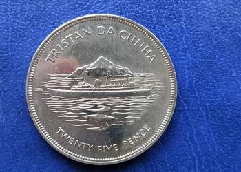 Stare monety 25 pens 1977 Wyspy Tristan da Cunha