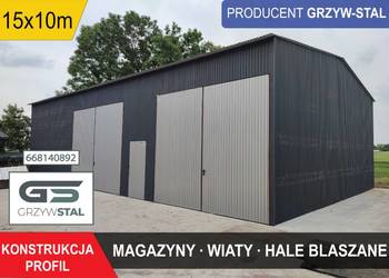 Duży Garaż Blaszany / Wiata / Magazyn/ Hala/ BLASZAK – GRZYWSTAL