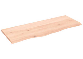 Półka 100x40x2 cm surowe lite drewno dębowe WM-363563