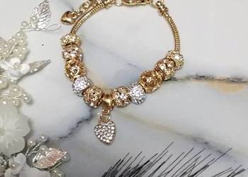 Urocza bransoletka ze stali szlachetnej typu Pandora