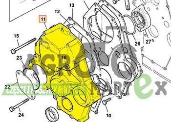 333/E1404, 333-E1404, 02/634818 OBUDOWA ROZRZĄDU JCB 333/E1404, 333-E1404, 02/634818 OBUDOWA ROZRZĄDU JCB