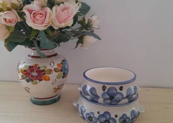 Dwa stare naczynia-garczki ceramiczne