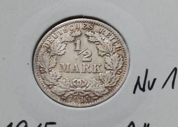 1/2 Marki Prusy 1915 r. - nr 1 - mennica A