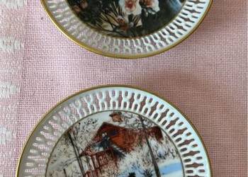 Talerzyk Royal Copenhaga. Malarstwo Carla Larssona.