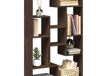 Regał brązowy dąb 72x20x120 cm materiał drewnopochodny WM-858162