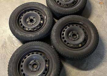 VW Skoda Seat Felgi stalowe 15” z oponami zimowymi Dunlop Komplet 4 szt.