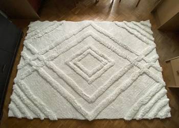 Dywan puszysty z długim włosiem Westwing Collection Biały 230x160